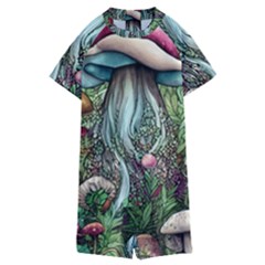 Craft Mushroom Kids  Boyleg Half Suit Swimwear by GardenOfOphir