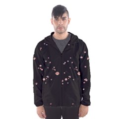 Abstract Rose Gold Glitter Background Men s Hooded Windbreaker by artworkshop