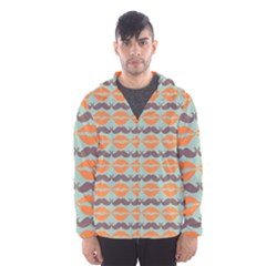 Pattern 178 Men s Hooded Windbreaker by GardenOfOphir