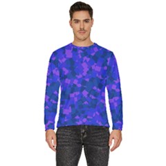 Cold Colorful Geometric Abstract Pattern Men s Fleece Sweatshirt by dflcprintsclothing