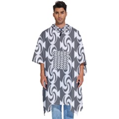 Candy Illustration Pattern Men s Hooded Rain Ponchos by GardenOfOphir