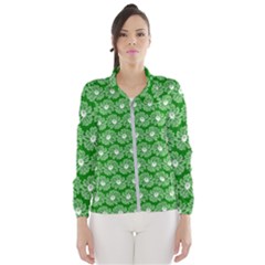 Gerbera Daisy Vector Tile Pattern Women s Windbreaker by GardenOfOphir