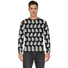 Ladybug Vector Geometric Tile Pattern Men s Fleece Sweatshirt by GardenOfOphir
