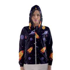 Cosmos Women s Hooded Windbreaker by nateshop