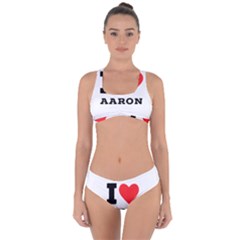 I Love Aaron Criss Cross Bikini Set by ilovewhateva