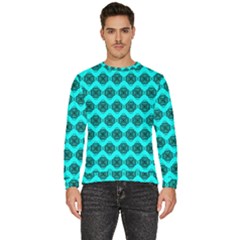 Abstract Knot Geometric Tile Pattern Men s Fleece Sweatshirt by GardenOfOphir