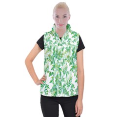 Leaves-37 Women s Button Up Vest by nateshop