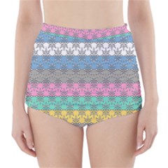 Ornamental 02 High-waisted Bikini Bottoms by nateshop