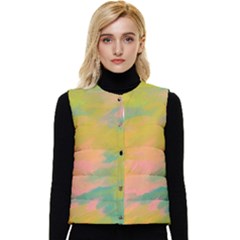 Paint-19 Women s Short Button Up Puffer Vest by nateshop