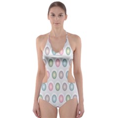 Seamless-pattern-108 Cut-out One Piece Swimsuit