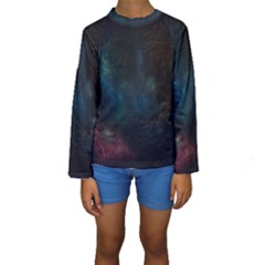 Space-02 Kids  Long Sleeve Swimwear by nateshop