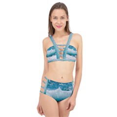 Waves Cage Up Bikini Set