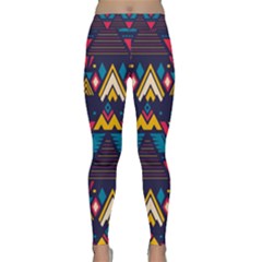 Pattern Colorful Aztec Classic Yoga Leggings by Wegoenart