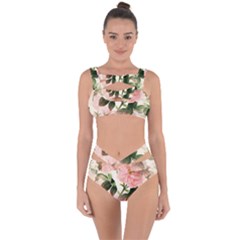 Flowers-105 Bandaged Up Bikini Set 