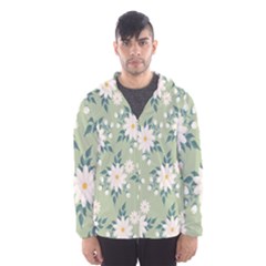 Flowers-108 Men s Hooded Windbreaker by nateshop