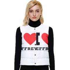 I Love Jeffrey Women s Short Button Up Puffer Vest by ilovewhateva