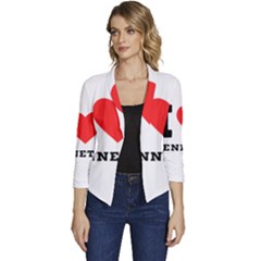 I Love Kenneth Women s Casual 3/4 Sleeve Spring Jacket by ilovewhateva