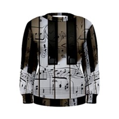 Music Piano Instrument Sheet Women s Sweatshirt by Semog4