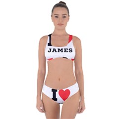 I Love James Criss Cross Bikini Set by ilovewhateva