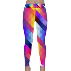 Abstract Background Colorful Pattern Classic Yoga Leggings