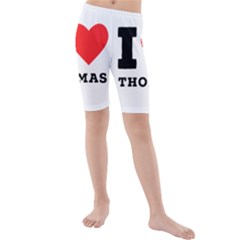 I Love Thomas Kids  Mid Length Swim Shorts