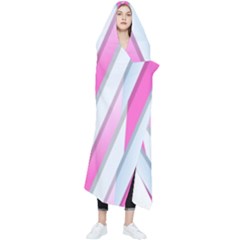 Geometric-3d-design-pattern-pink Wearable Blanket by Semog4