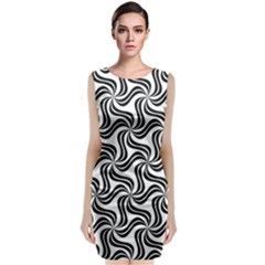 Soft-pattern-repeat-monochrome Sleeveless Velvet Midi Dress by Semog4