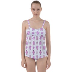 Kid’s Clothes Twist Front Tankini Set by SychEva