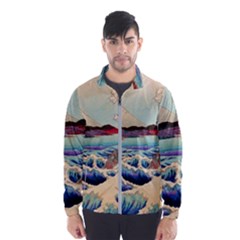 Wave Japanese Mount Fuji Woodblock Print Ocean Men s Windbreaker by Salman4z