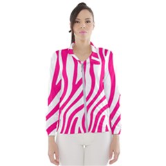 Pink Fucsia Zebra Vibes Animal Print Women s Windbreaker by ConteMonfrey