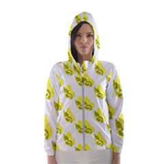 Yellow Butterflies On Their Own Way Women s Hooded Windbreaker by ConteMonfrey
