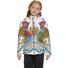 Imperial Coat Of Arms Of Iran, 1932-1979 Kids  Puffer Bubble Jacket Coat by abbeyz71