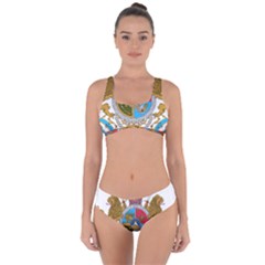 Imperial Coat Of Arms Of Iran, 1932-1979 Criss Cross Bikini Set by abbeyz71