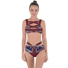 Union Jack Flag Uk Patriotic Bandaged Up Bikini Set  by Celenk