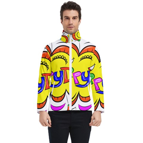 Happy Happiness Child Smile Joy Men s Bomber Jacket by Celenk