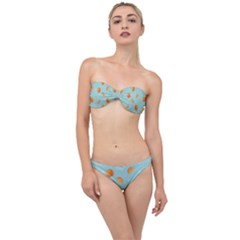 Oranges Pattern Classic Bandeau Bikini Set by SychEva