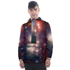 Astrology Astronomical Cluster Galaxy Nebula Men s Front Pocket Pullover Windbreaker by Jancukart