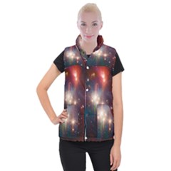 Astrology Astronomical Cluster Galaxy Nebula Women s Button Up Vest by danenraven