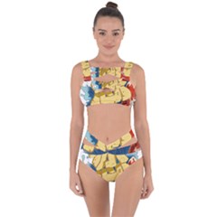 Wave Fish Koi Splash Character Carp Bandaged Up Bikini Set  by Wegoenart