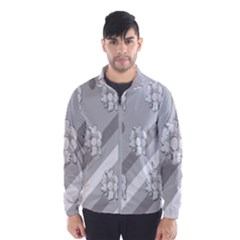 Strip-gray Men s Windbreaker by nateshop