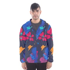 Patterns Rosebuds Men s Hooded Windbreaker by Salman4z