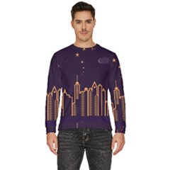 Skyscraper Town Urban Towers Men s Fleece Sweatshirt by Salman4z