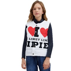 I Love Key Lime Pie Kid s Short Button Up Puffer Vest	 by ilovewhateva