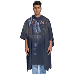 Illustration-drunk-astronaut Men s Hooded Rain Ponchos by Salman4z