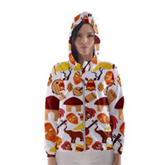 Africa-jungle-ethnic-tribe-travel-seamless-pattern-vector-illustration Women s Hooded Windbreaker by Salman4z