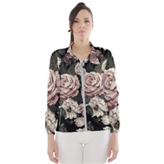 Elegant-seamless-pattern-blush-toned-rustic-flowers Women s Windbreaker by Salman4z