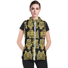 American-golden-ancient-totems Women s Puffer Vest by Salman4z