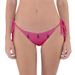 Watermelon Fruit Summer Red Fresh Food Healthy Reversible Bikini Bottoms by pakminggu