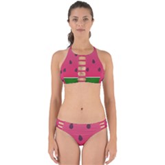 Watermelon Fruit Summer Red Fresh Food Healthy Perfectly Cut Out Bikini Set by pakminggu