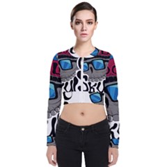 Cool Skull Long Sleeve Zip Up Bomber Jacket by pakminggu